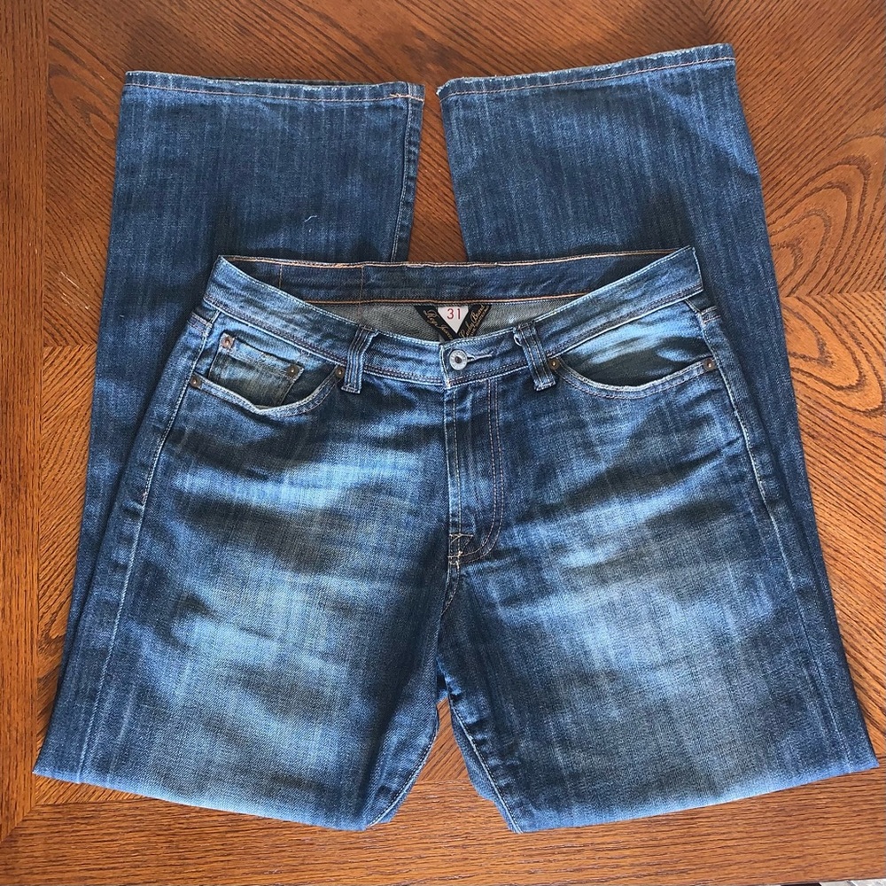 LUCKY BRAND Jeans, Welder Relaxed Bootleg, Sz 31